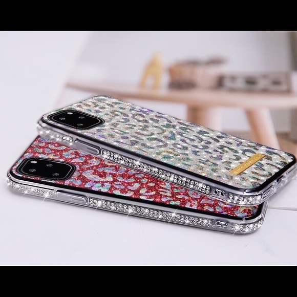 iPhone 11 / 11 Pro Max Case Leopard Bling - Picture 4 of 8